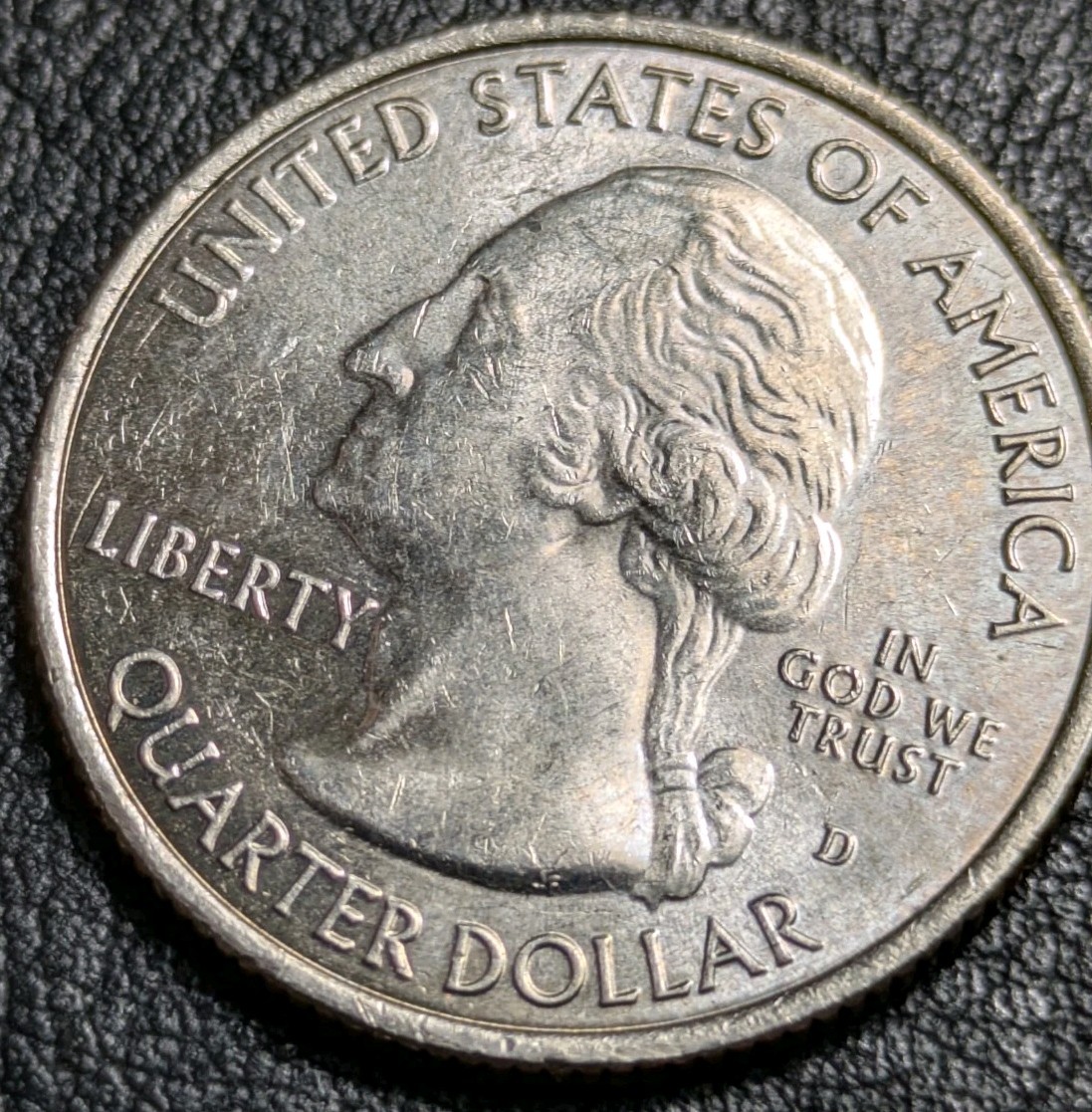 2013-D 25c Atb White Mountain Quarter Heavily POLISHED DIES OVER