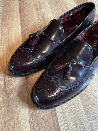Yanko Burgundy Tassel Loafers, Size 10.5EE! Make An Offer! - Picture 3 of 10