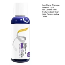 50ML Purple Shampoo, Locks Color After Bleaching, No Stimulation&Damage To Hair