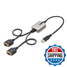 Startech.Com 2Ft 60Cm 2-Port Usb To Serial Adapter Cable Com Retention Ftdi Usb