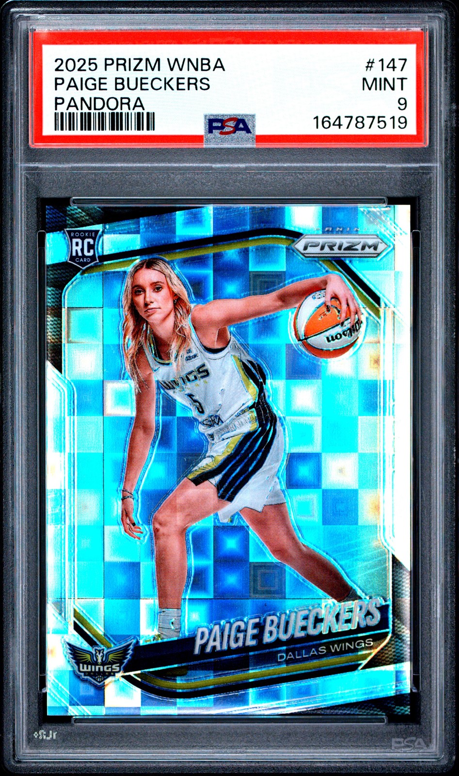 2025 PANINI PRIZM WNBA PANDORA #147 PAIGE BUECKERS PSA 9