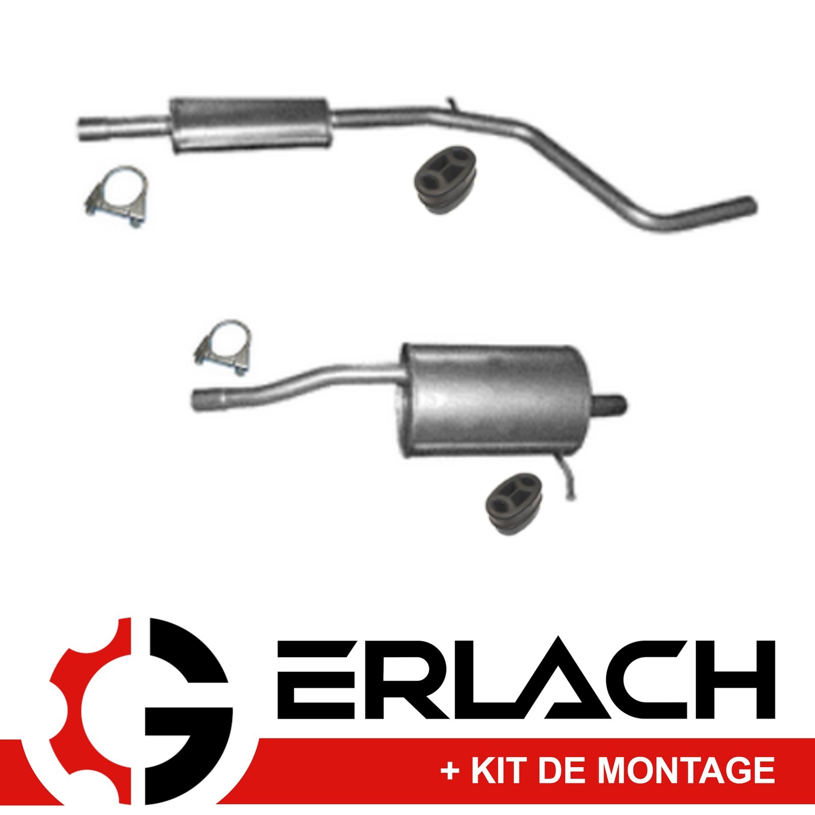 Echappement silencieux Dacia LOGAN II 1.2 en acier alumine