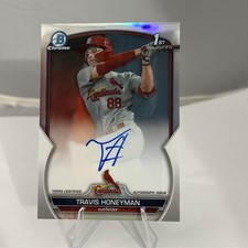 Travis Honeyman 2023 Bowman Draft Chrome Refractor Auto Autograph CDA-TH /499