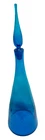 Blenko Blue Glass Decanter & Stopper Winslow Anderson #920 L Hand Blown 22" MCM