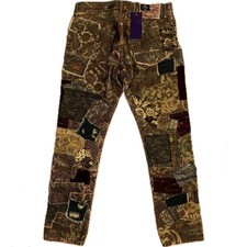 Women  s Ralph Lauren Purple Label Kinsley Patchwork Cigarette Jeans Size 28