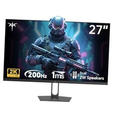 27 Inch Gaming Monitor - 2K QHD 2560 x 1440 Monitor, Up to 210Hz 1ms, Bulit