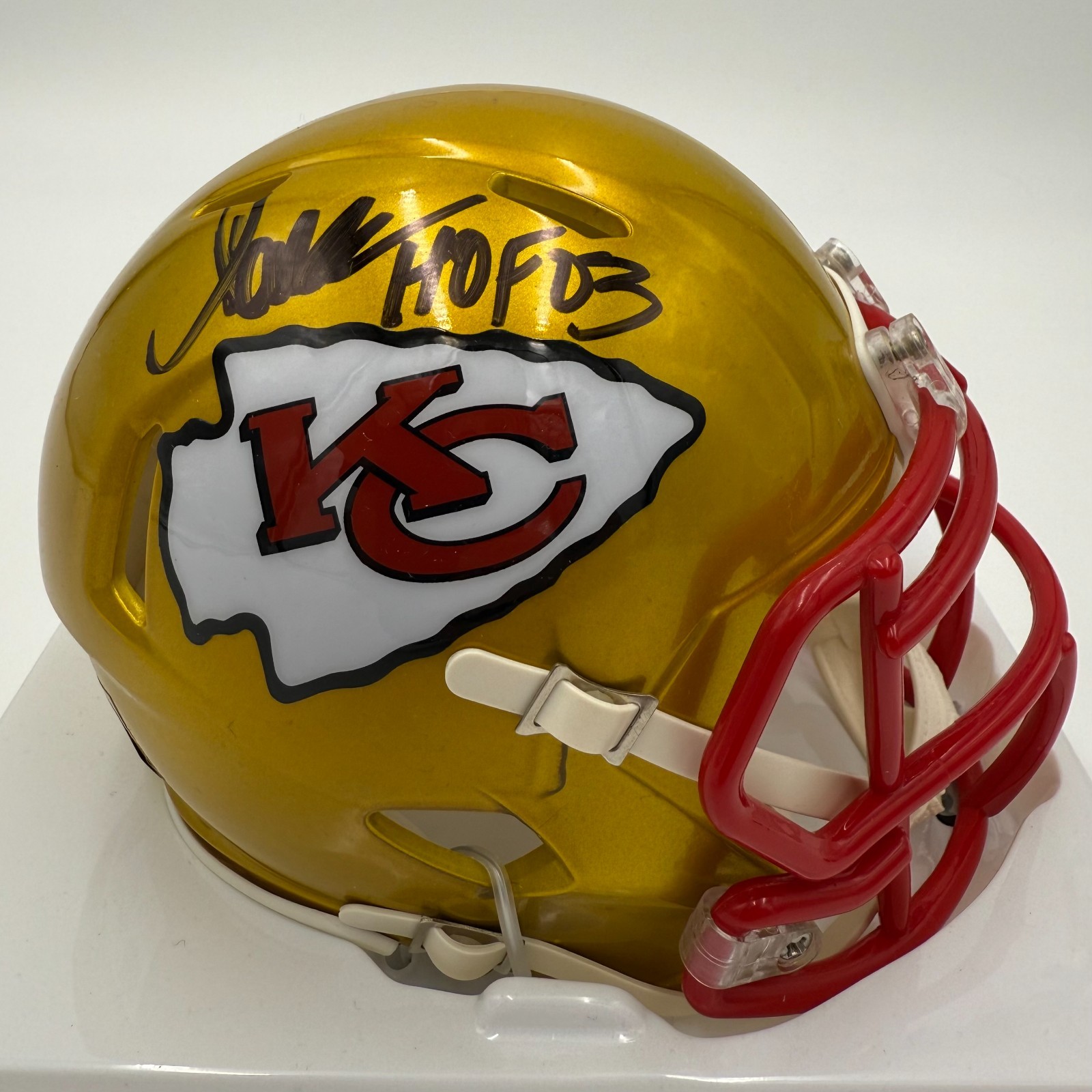 Marcus Allen Autographed Signed Kansas City Chiefs /AUTO'D FLASH MINI HELMET HOF 03--FANATICS 