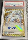 2023 Drake Maye 48/50 PSA 9 Bowman U Best Elements Game Gold Geo Autograph #DM