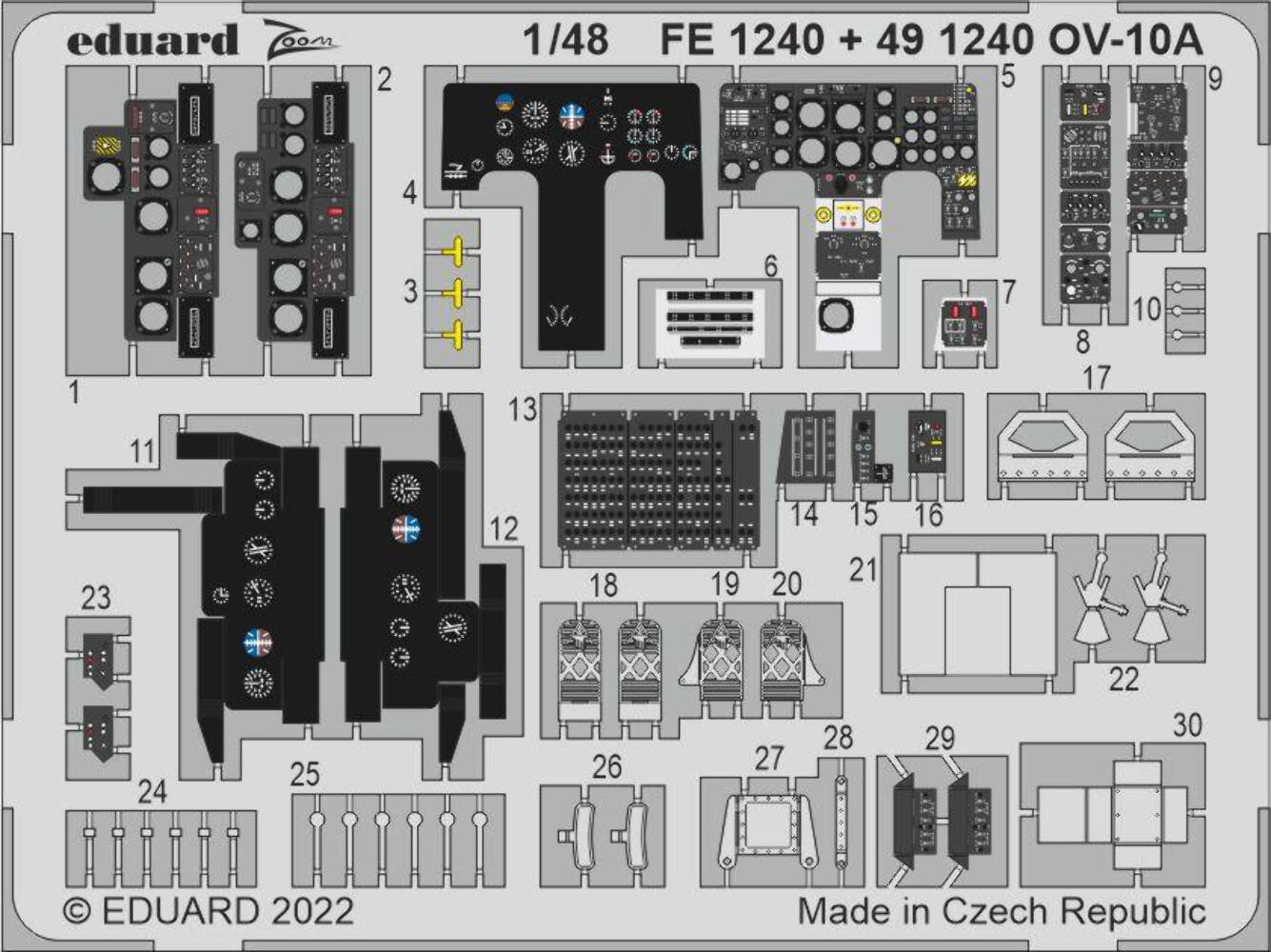 Eduard FE1240 1:48 North-American/Rockwell OV-10A Bronco