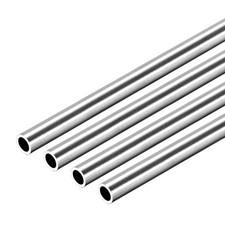 4pcs Stainless Steel Round Tubing 250mm Length Seamless Straight Pipe Tube