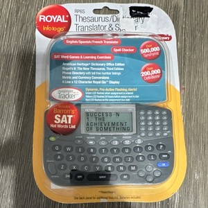 Royal RP6S Thesaurus Dictionary Translator Spell Checker English Spanish French