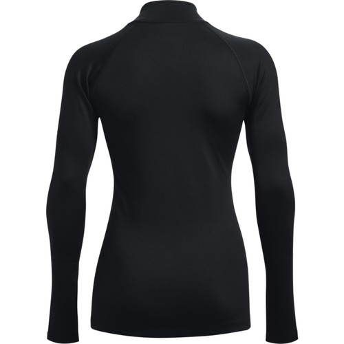 Under Armour 1365393 Womens UA Tactical ColdGear Infrared Base Mock Shirt, Black - Picture 2 of 5