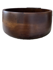 Large Vintage Crate and Barrel Wooden Bowl--11.5 inches in diameter