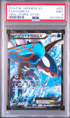PSA 9 Kyogre EX 072/070 Groudon EX 073/070 SR Pokemon Card