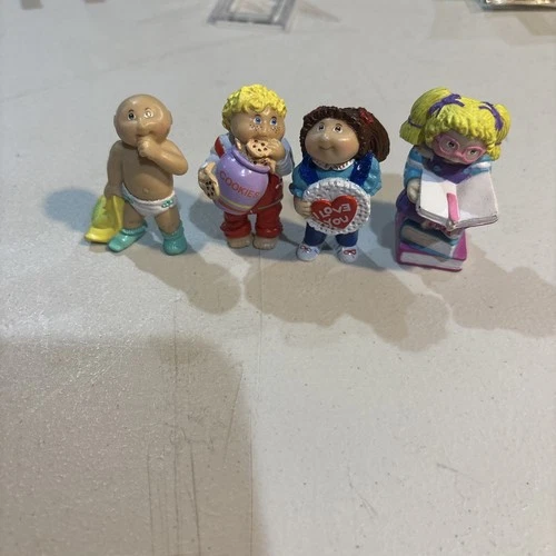 Vintage Cabbage Patch Kids PVC Lot Figurines Figure Dolls 1980s x4