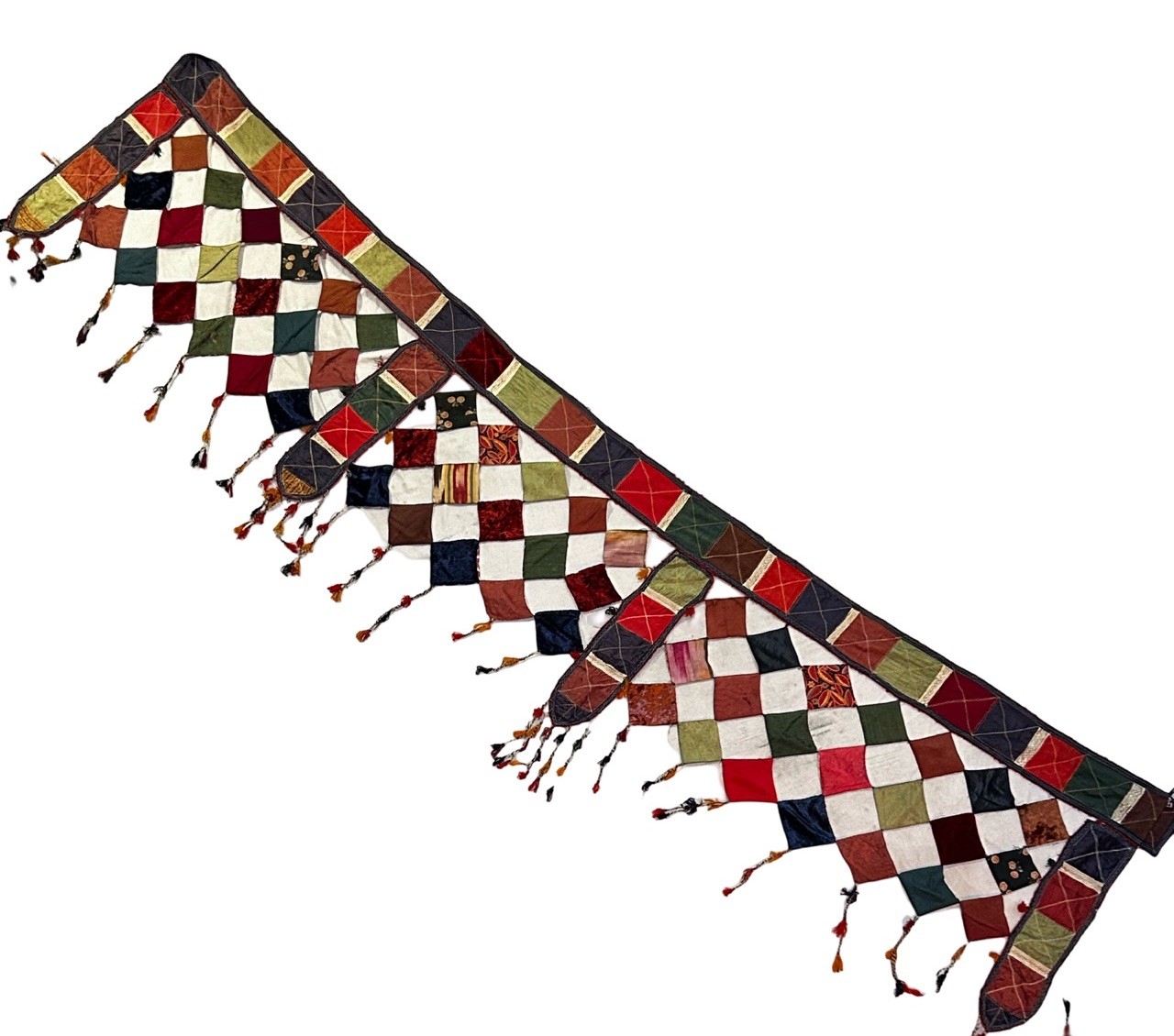 Fabulous Antique Uzbek Textile Wall Decor 127”x 35” Collectors Piece Textile BIG