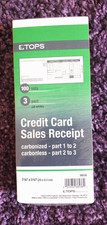 Tops 3-part carbonless Credit Card Sales Receipts Slips