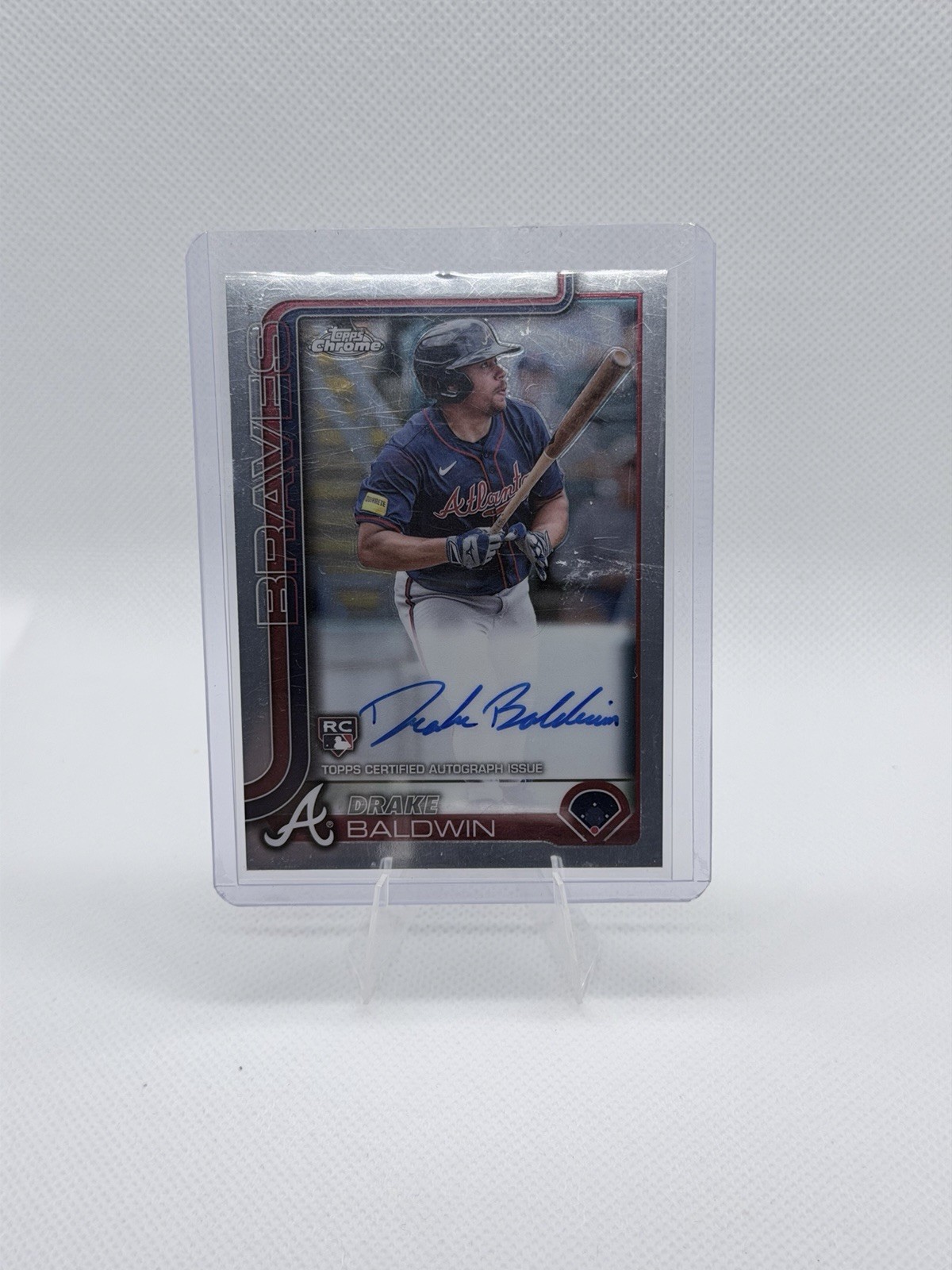2025 Topps Chrome - Rookie Autographs Drake Baldwin #RA-DBA (AU, RC)