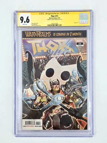 Thor War Of The Realms #11 Jason Aaron Signed Autograph CGC 9.6 Marvel Comics 