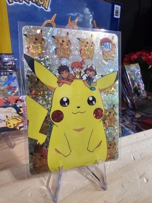 1999 Vintage Pocket Monsters Vending Prism - Pikachu, Ash, Misty Charizard #361