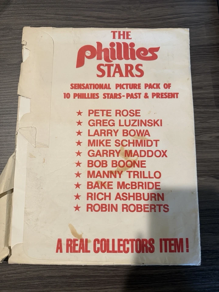 1980 PHILLIES Picture Pack 10 Stars Past & Present Rose Schmidt Ashburn - Image 2 of 3