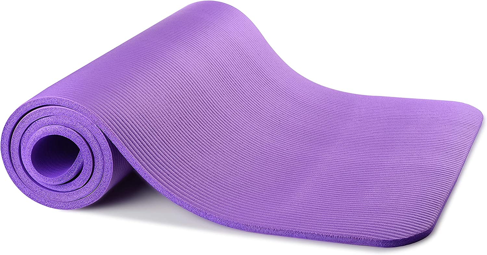 1/2-Inch Extra Thick High-Density Anti-Tear Yoga Mat for Exercise and Fitness 1/2-Inch Extra Thick High-Density Anti-Tear Yoga Mat for Exercise and Fitness