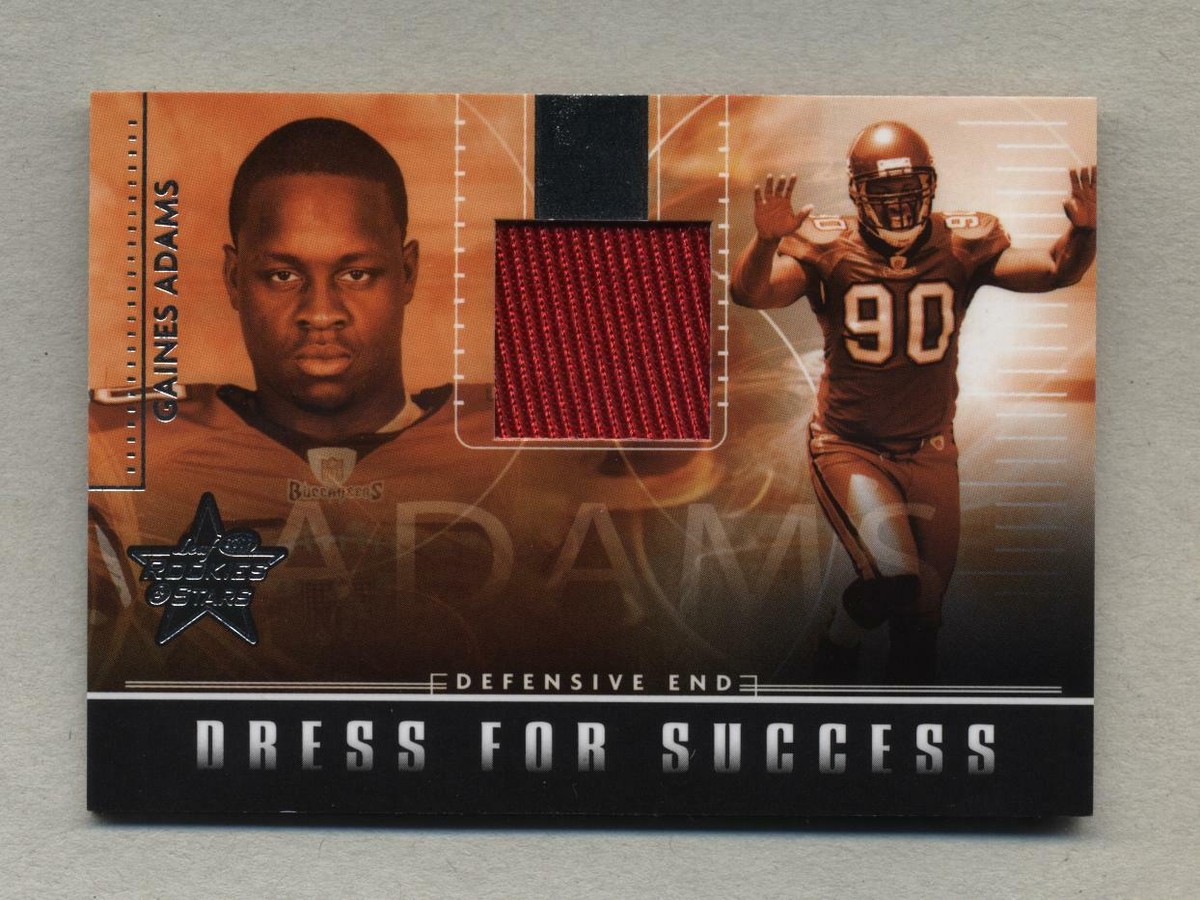 2007 Rookies & Stars Dress for Success Gaines Adams Rookie Jersey (Bucs) # /175 2007 Rookies & Stars Dress for Success Gaines Adams Rookie Jersey (Bucs) # /175