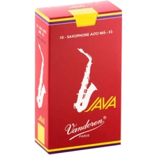 Vandoren Alto Sax Java Red Reeds- 10 Per Box