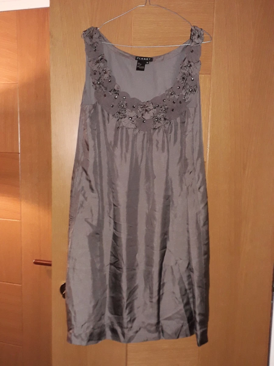 Grey shift dress for wedding sale
