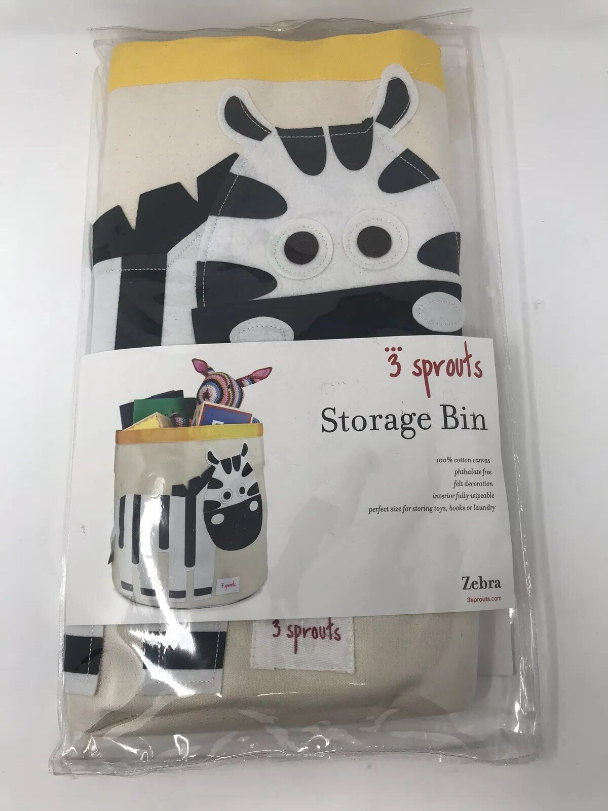 3 sprouts canvas storage bin