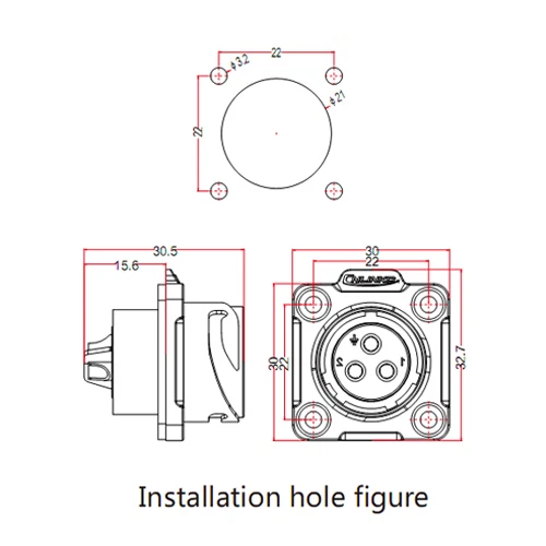 7 Pin Power Circular Connector Male Socket Receptacle Waterproof IP67 Metal - Image 3 of 4