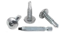 250 10 x 3/4 Inch Self Tapping Sheet Metal Screws Double Square, 2 Head Bit