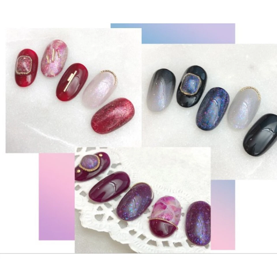 Kiss New York Kiss My Aurora 8 colors set Syrup Glitter Gel Nail Polish K-Beauty - Image 4 of 4
