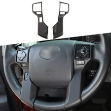 Interior Steering Wheel Panel Decoration Cover Trim For 4runner 10+ Matte Black