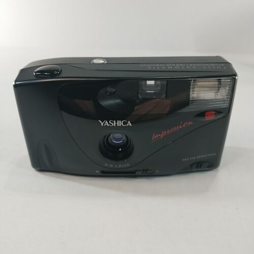 Yashica Kyocera Impression 35mm Point & Shoot Film Camera + Owners Manual & Case - Picture 3 of 17