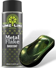 LiME LiNE Green Metal Flake Basecoat Automotive Grade Spray Paint - 14 Oz