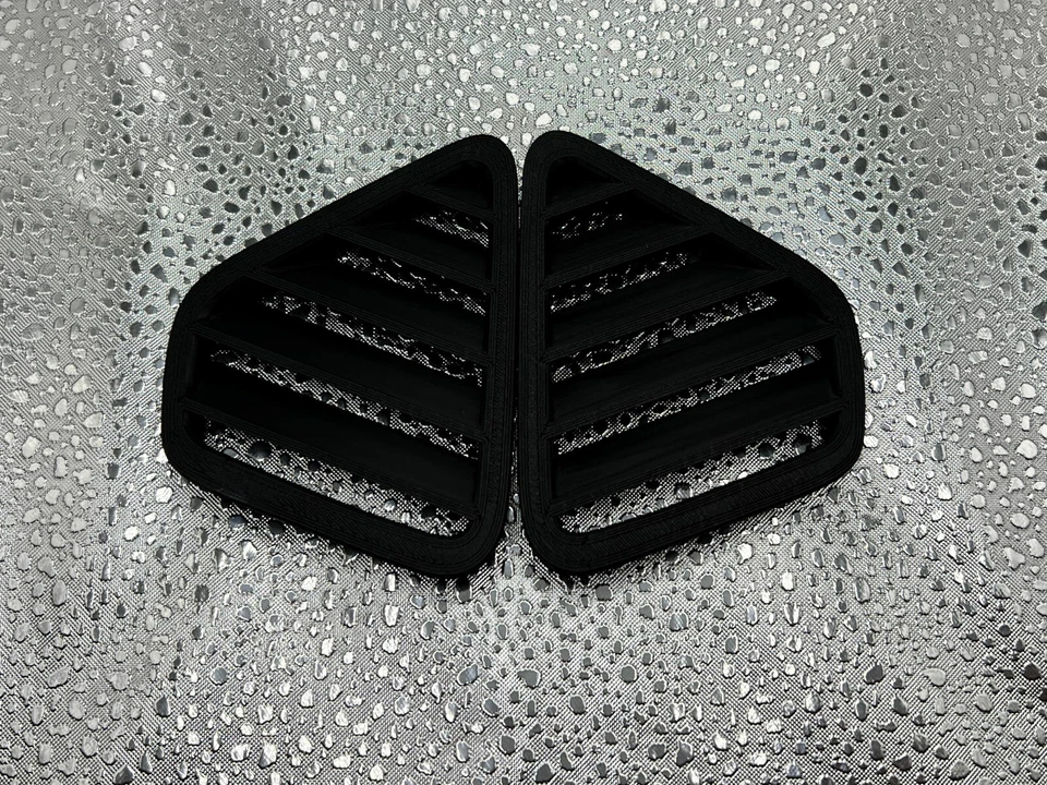 Mazda RX-7 1986-1992 Nuevo Juego de 2 Ventilaciones de Salpicadero (Negro) Foto 2 de 3