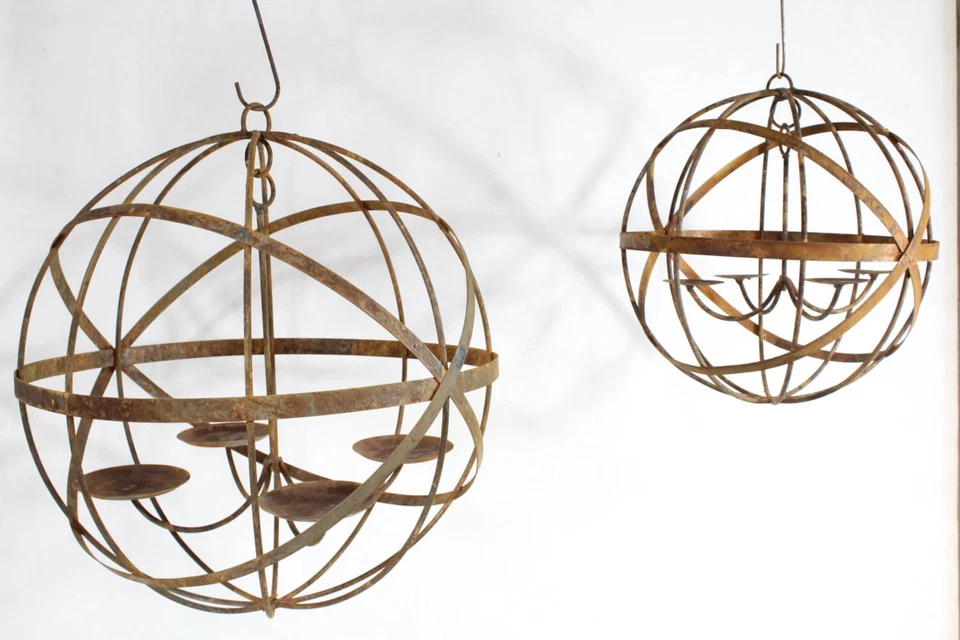 Candelabro grande esfera mística de 24" - orbe de iluminación interior o exterior Foto 3 de 4