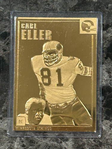 Danbury Mint 1999-2001 22K Gold Legends - #24 Carl Eller @QF08 - Imagen 1 de 2