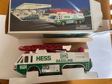 1996 hess emergency truck new in box batteries removed, never played with.
