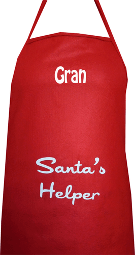 Delantal de Navidad Bordado Personalizado Saco de Navidad Nombre Santa Medias Navidad - Imagen 4 de 15