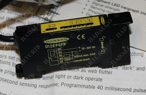 Banner, D12EP6FP, 41965, Interruttore sensore fibra ottica NUOVO - Foto 3 di 3