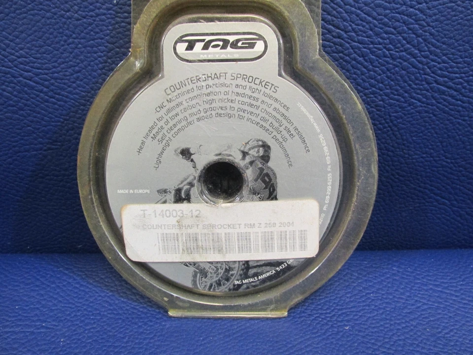 Contraeje de piñón delantero 520 12T T-14003-12 NOS Suzuki RMZ250 2004 Foto 2 de 3