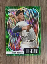 2021 Panini Prizm Old School Prizims Forest Green Flash #7 Sandy Koufax 2/5!