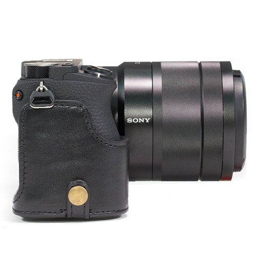 MegaGear Sony Alpha A6500(up to 16-70mm) Top Grain Leather Camera Case and Strap - Picture 15 of 20