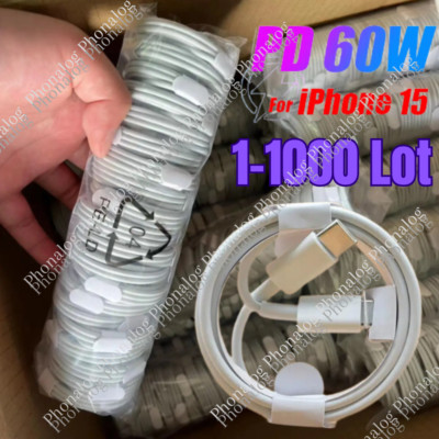 For Samsung iPhone 15 16ProMax 60W USB-C to USB C Cable Fast Charger PD Cord Lot