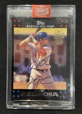 2023 Topps Archives DUSTIN PEDROIA RC AUTO 1/1 2007 Rookie Card Autograph SP SSP