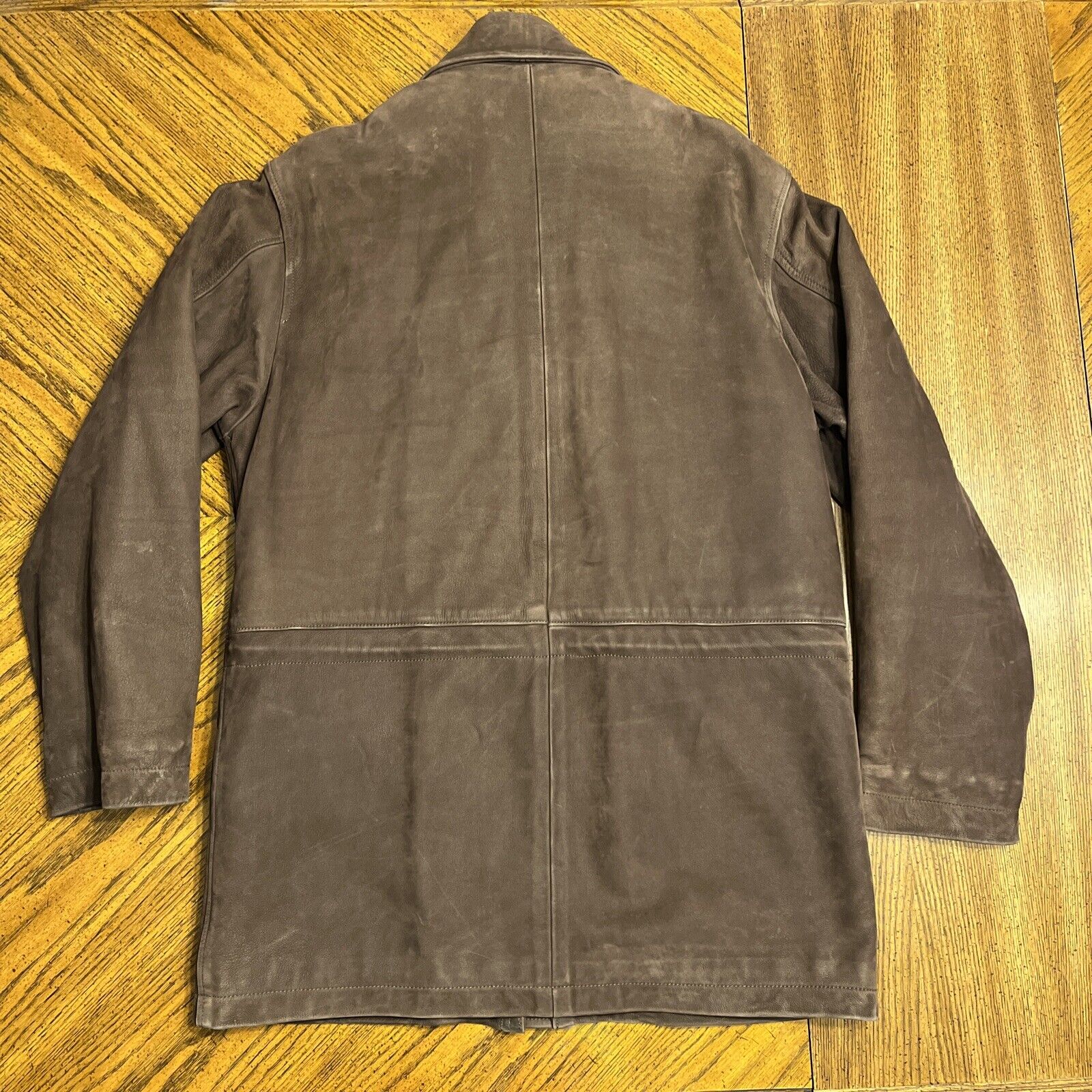 Coach 100% Brown Leather Jacket Men’s Sz S - image 2