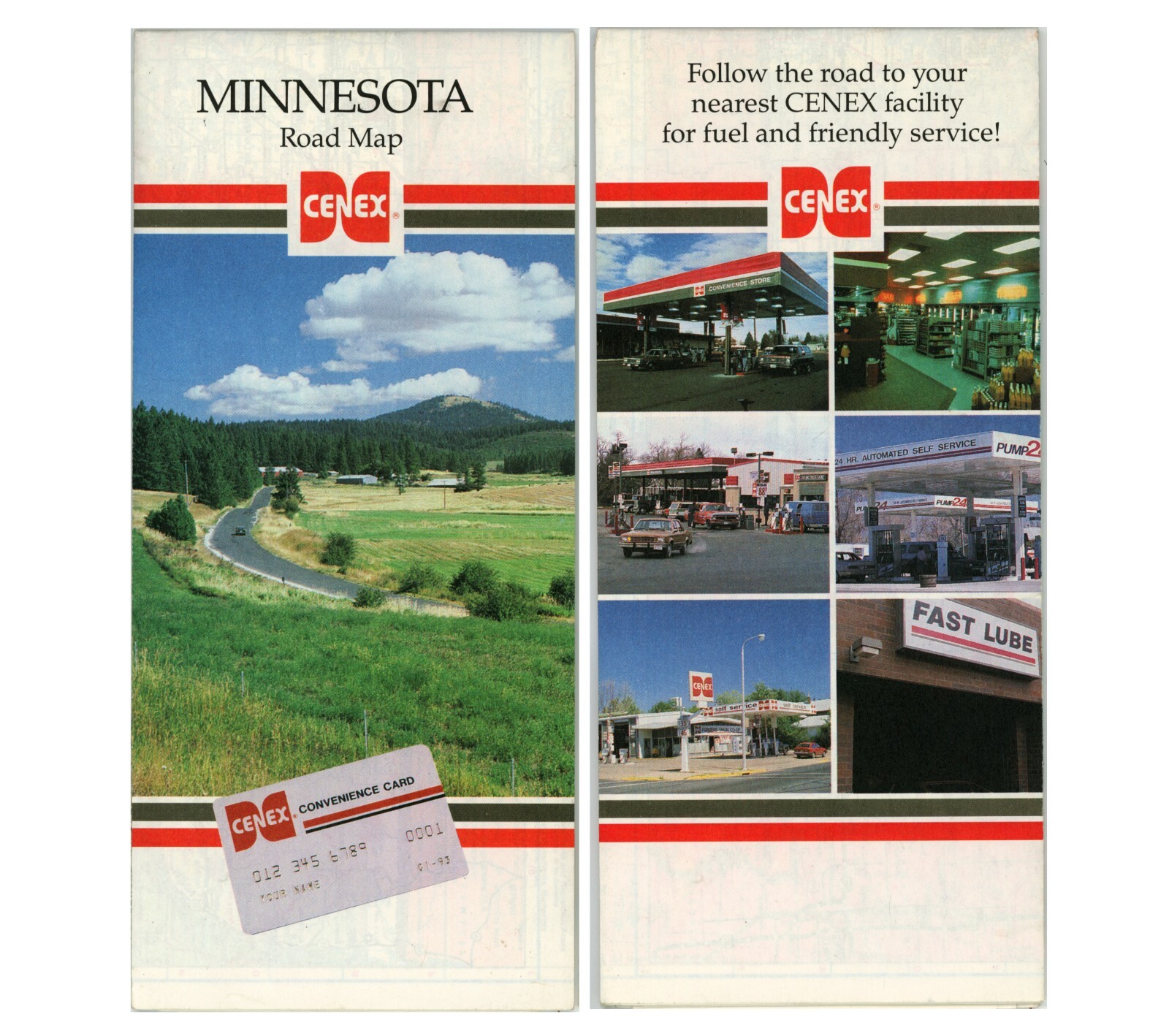 Vintage 1989 Minnesota Road Map Farmers Union (Cenex) eBay