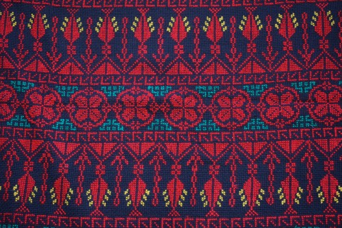 Egyptian Palestinian Bedouin Tablecloth-Hand Stitched embroidered Tablecloth - Picture 2 of 5